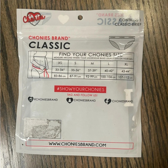 Chonies Brand Down in the DMs black undies size medium NWT - Picture 4 of 4